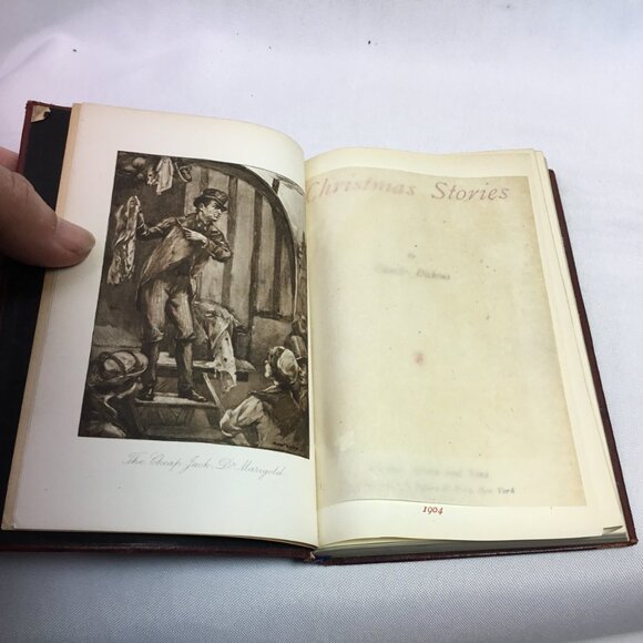 Antique Christmas Stories by Charles Dickens-Thomas Nelson & Sons 1904 Vol. XIII - Picture 6 of 13